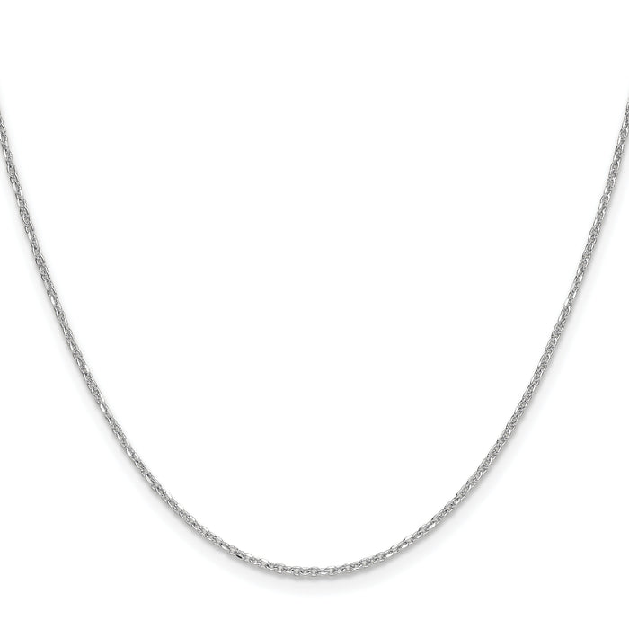 14k White Gold 1.4mm D/C Forzantine Cable Chain-PEN340W-22