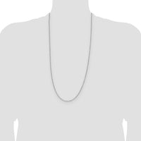 14k White Gold 1.4mm D/C Forzantine Cable Chain-PEN340W-30