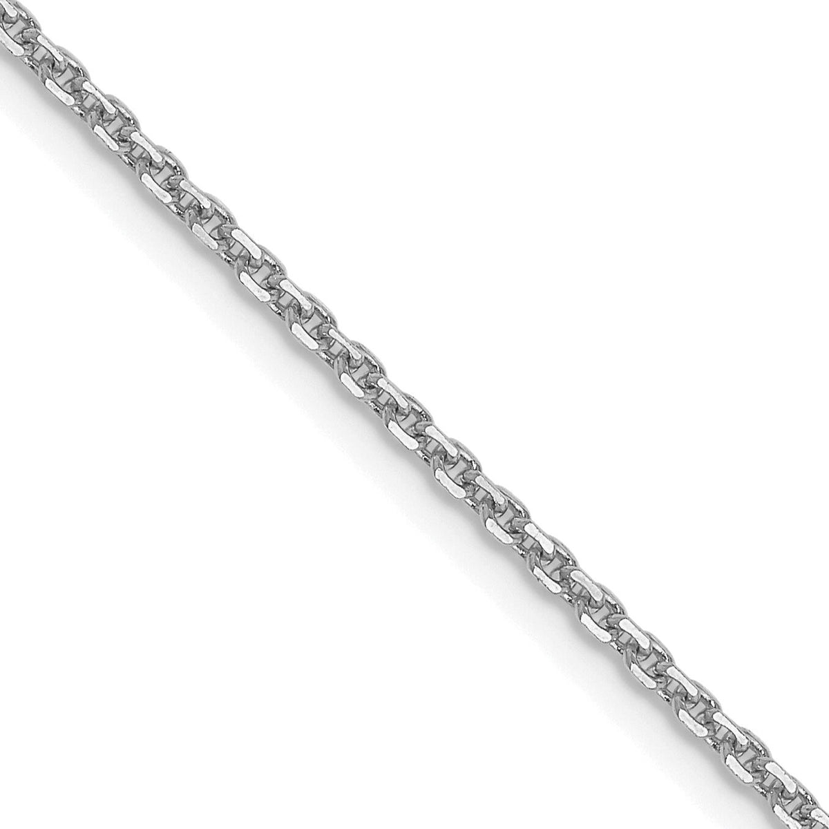 14k White Gold 1.4mm D/C Forzantine Cable Chain-PEN340W-16