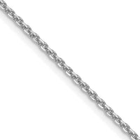 14k White Gold 1.4mm D/C Forzantine Cable Chain-PEN340W-16