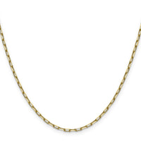 14k 2.1mm Solid Beveled Paperclip Chain-PEN342-16