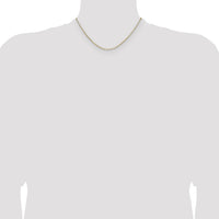 14k 2.1mm Solid Beveled Paperclip Chain-PEN342-16