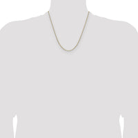 14k 2.1mm Solid Beveled Paperclip Chain-PEN342-20