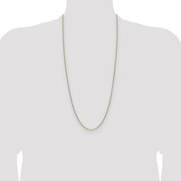 14k 2.1mm Solid Beveled Paperclip Chain-PEN342-30