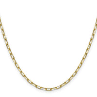 14k 3.0mm Solid Beveled Paperclip Chain-PEN343-18