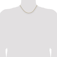14k 3.0mm Solid Beveled Paperclip Chain-PEN343-16