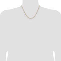 14k 3.0mm Solid Beveled Paperclip Chain-PEN343-18