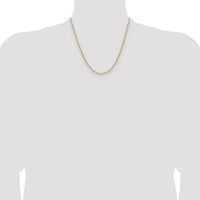 14k 3.0mm Solid Beveled Paperclip Chain-PEN343-20