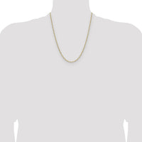 14k 3.0mm Solid Beveled Paperclip Chain-PEN343-22