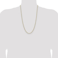 14k 3.0mm Solid Beveled Paperclip Chain-PEN343-26