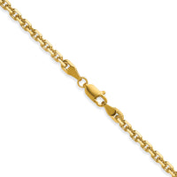 14k 3.25mm D/C French Link Chain-PEN345-20