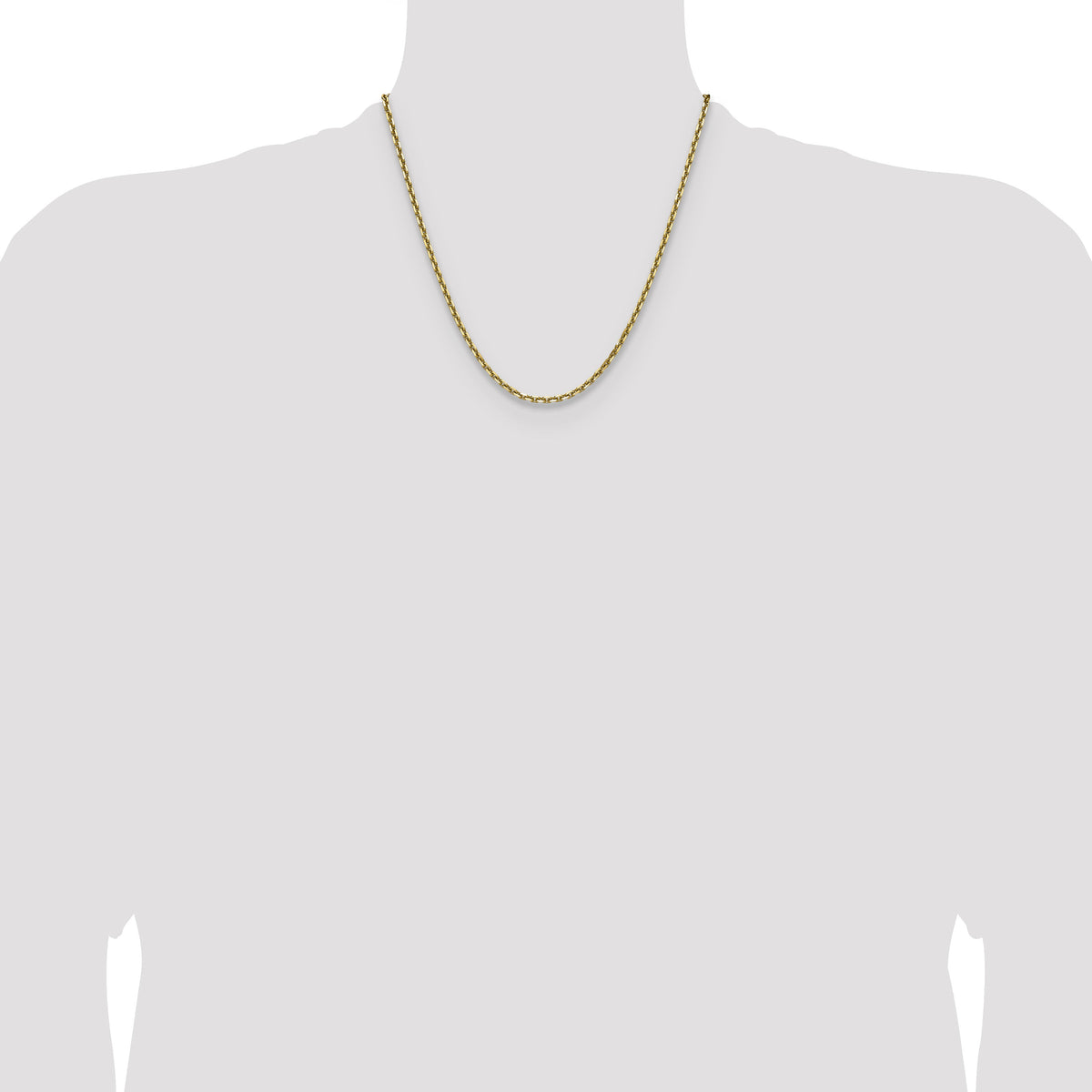 14k 3.25mm D/C French Link Chain-PEN345-20