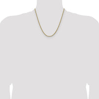 14k 3.25mm D/C French Link Chain-PEN345-20