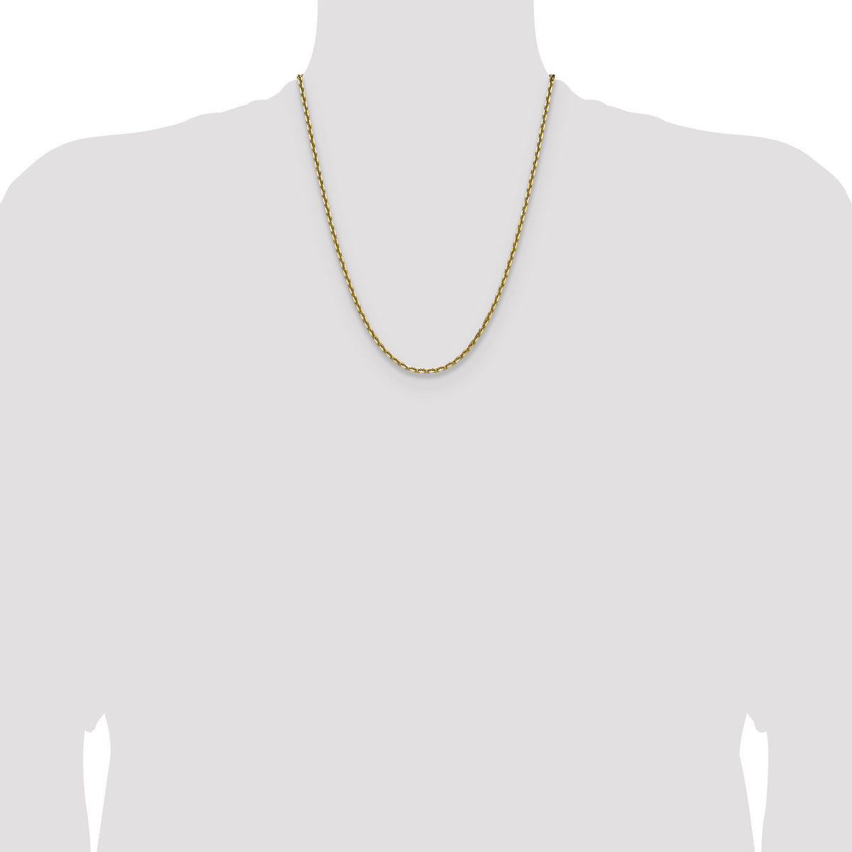 14k 3.25mm D/C French Link Chain-PEN345-22