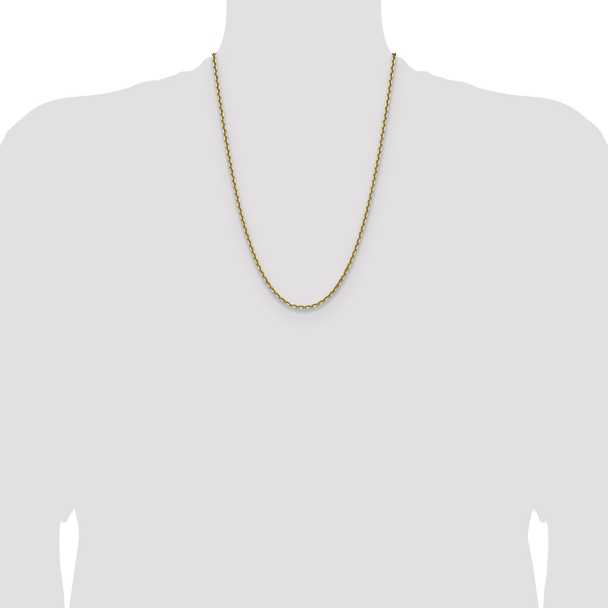 14k 3.25mm D/C French Link Chain-PEN345-24