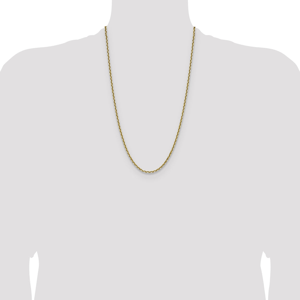 14k 3.25mm D/C French Link Chain-PEN345-26