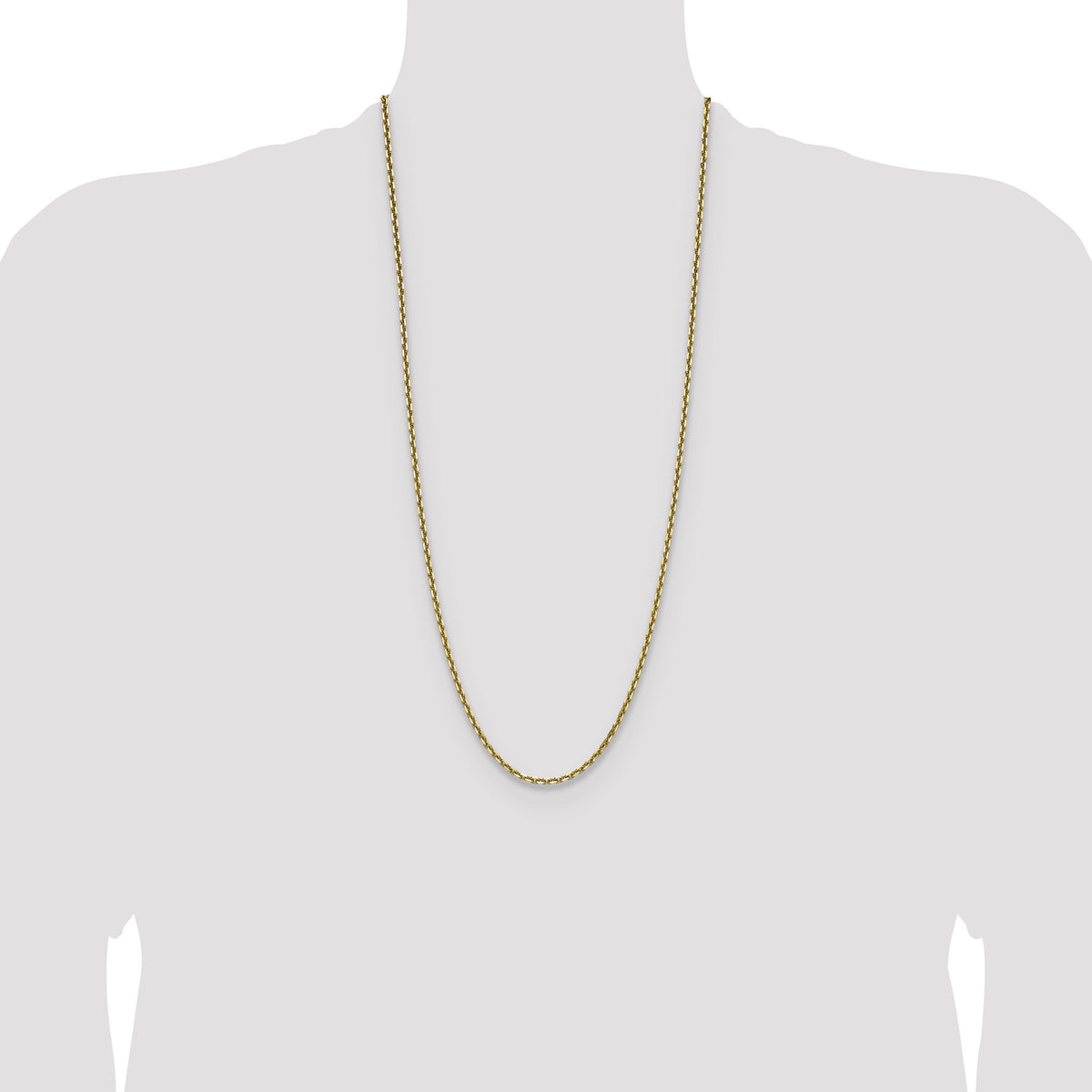 14k 3.25mm D/C French Link Chain-PEN345-30