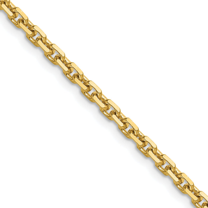 14k 3.25mm D/C French Link Chain-PEN345-24