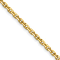 14k 3.25mm D/C French Link Chain-PEN345-30