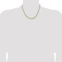 14k 3.90mm D/C French Link Chain-PEN346-18