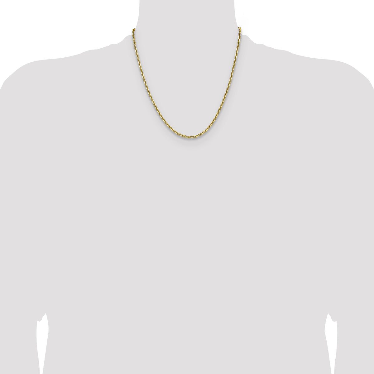 14k 3.90mm D/C French Link Chain-PEN346-20