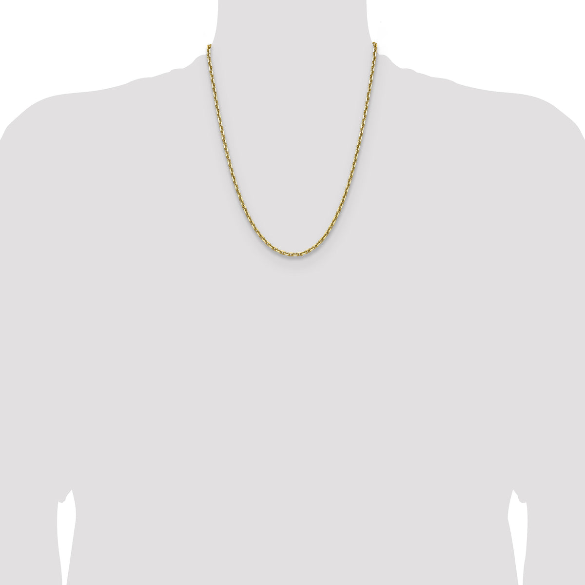 14k 3.90mm D/C French Link Chain-PEN346-22