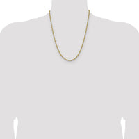 14k 3.90mm D/C French Link Chain-PEN346-22