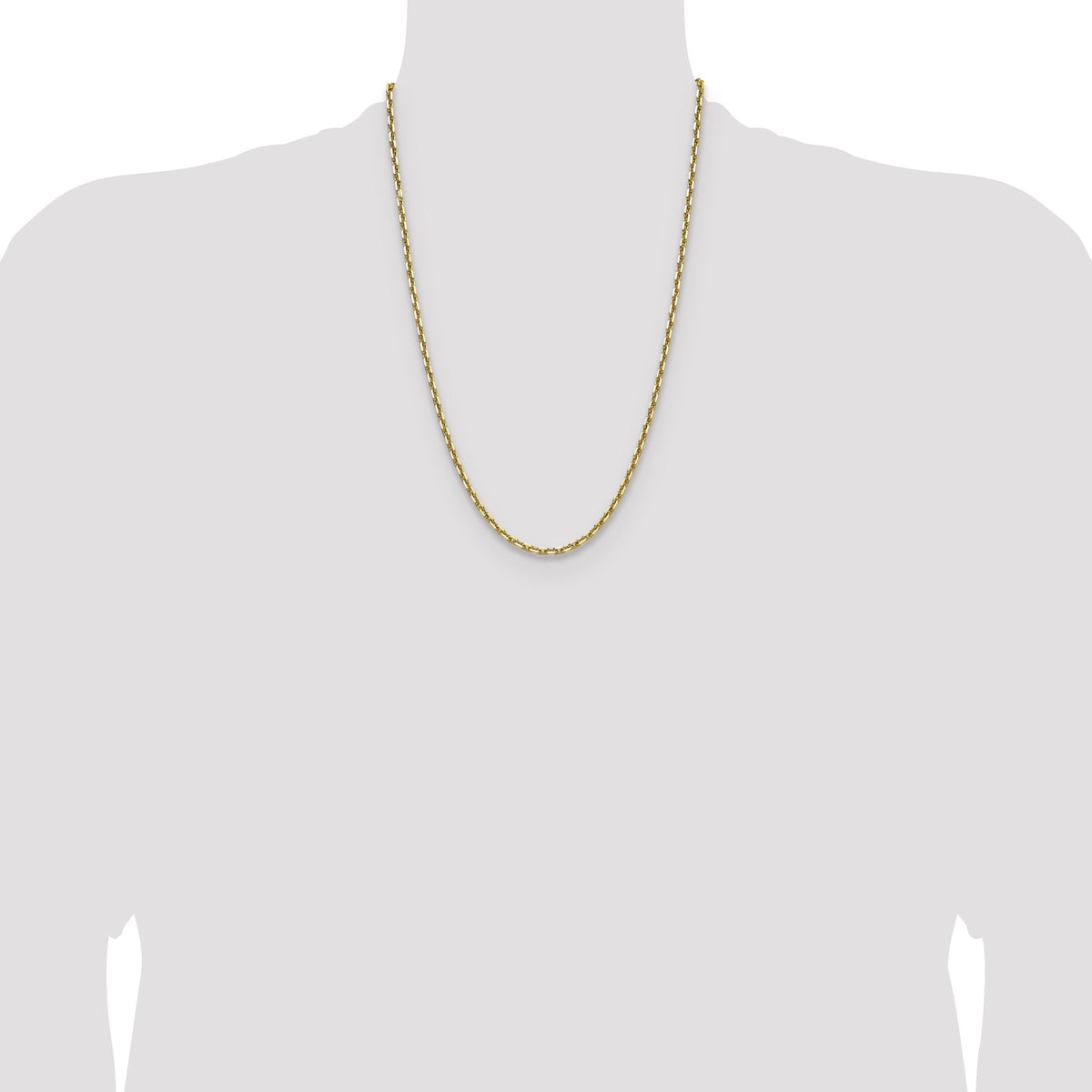 14k 3.90mm D/C French Link Chain-PEN346-24