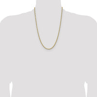 14k 3.90mm D/C French Link Chain-PEN346-24