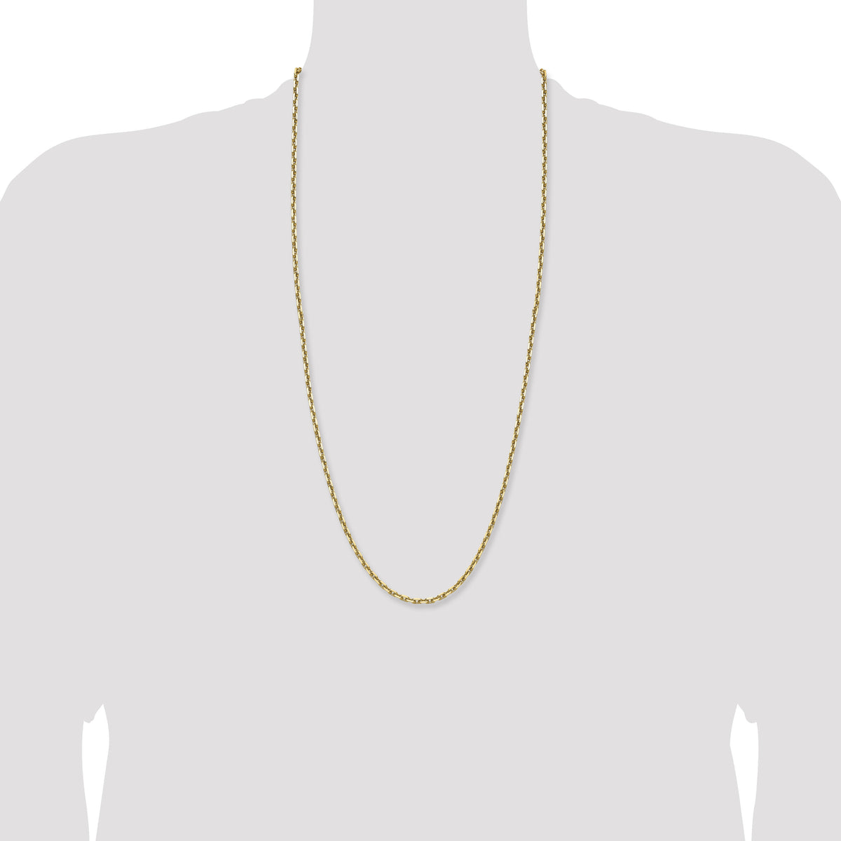 14k 3.90mm D/C French Link Chain-PEN346-30