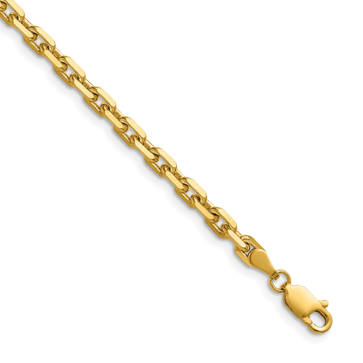14k 3.90mm D/C French Link Chain-PEN346-18