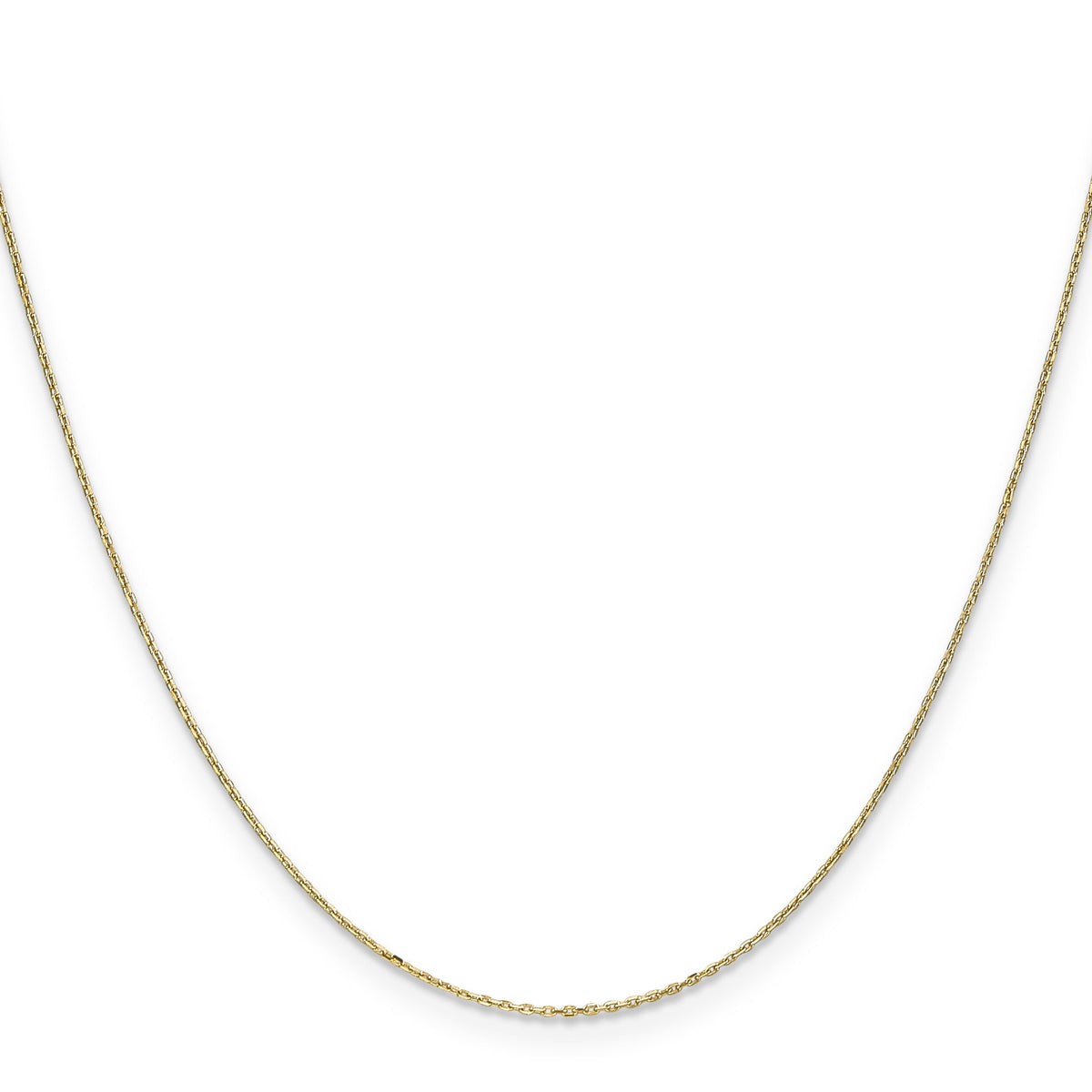 14k .8mm D/C Cable with Spring Ring Clasp Chain-PEN41-14