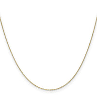 14k .8mm D/C Cable with Spring Ring Clasp Chain-PEN41-18