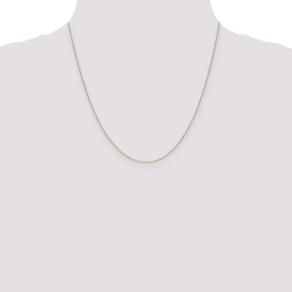 14k .8mm D/C Cable with Spring Ring Clasp Chain-PEN41-20