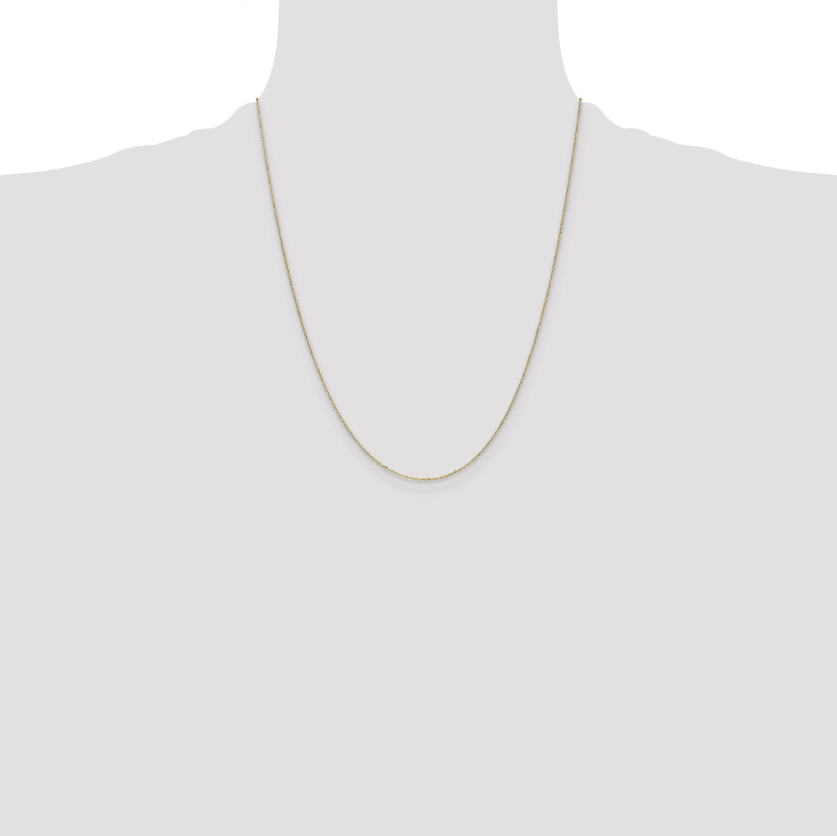 14k .8mm D/C Cable with Spring Ring Clasp Chain-PEN41-22