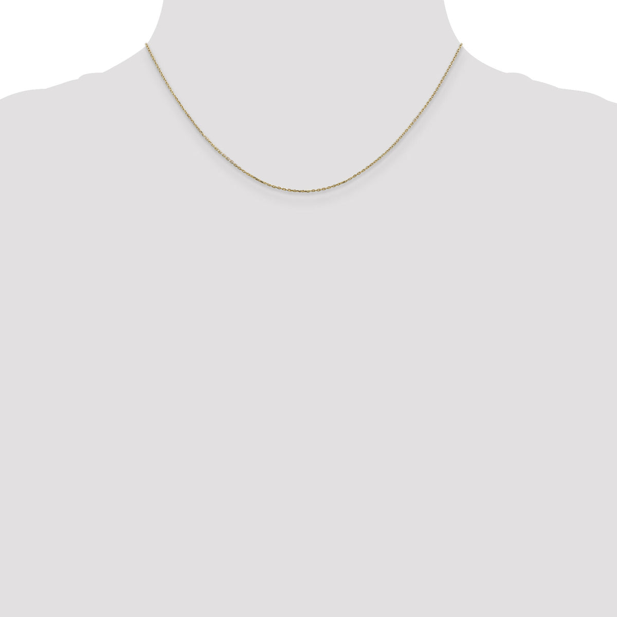 14k .8mm D/C Cable with Lobster Clasp Chain-PEN41L-16