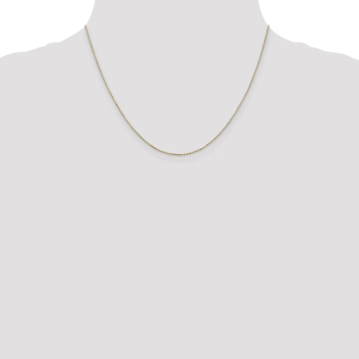 14k .8mm D/C Cable with Lobster Clasp Chain-PEN41L-18