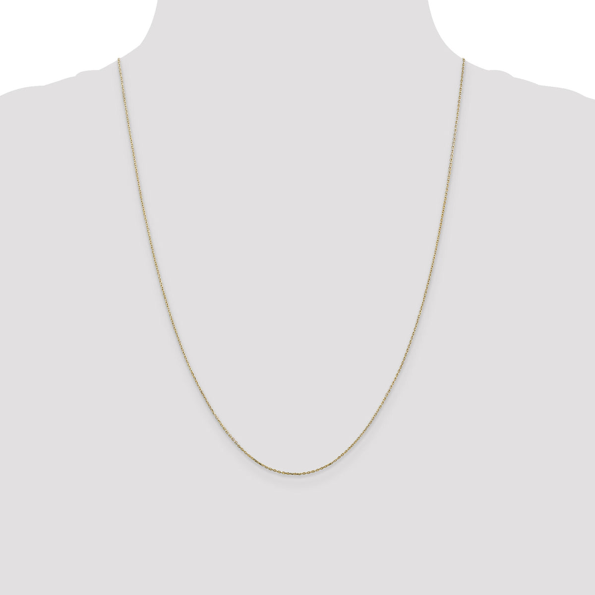 14k .8mm D/C Cable with Lobster Clasp Chain-PEN41L-24