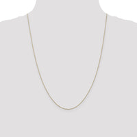 14k .8mm D/C Cable with Lobster Clasp Chain-PEN41L-24