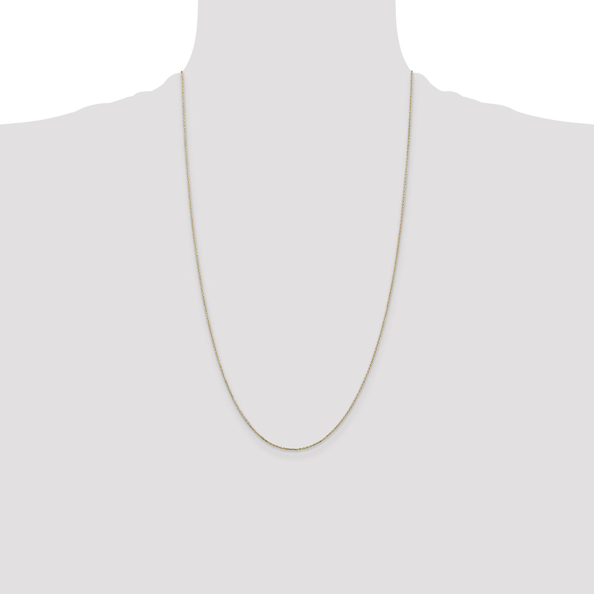 14k .8mm D/C Cable with Lobster Clasp Chain-PEN41L-26