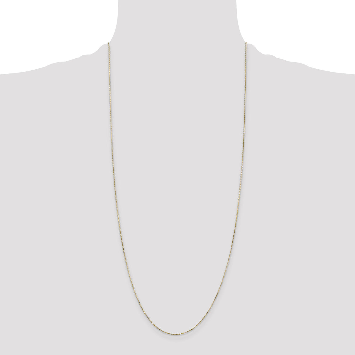 14k .8mm D/C Cable with Lobster Clasp Chain-PEN41L-30