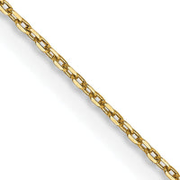 14k .8mm D/C Cable with Lobster Clasp Chain-PEN41L-24