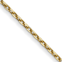 14k .8mm D/C Cable with Spring Ring Clasp Chain-PEN41-20