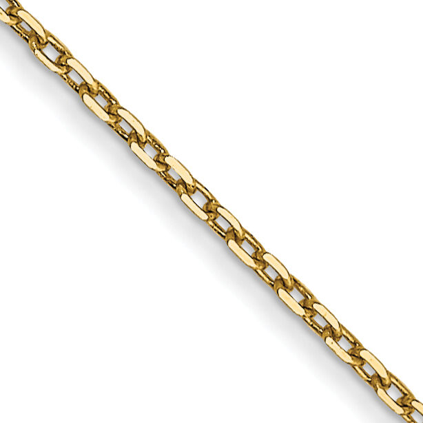 14k .8mm D/C Cable with Spring Ring Clasp Chain-PEN41-18