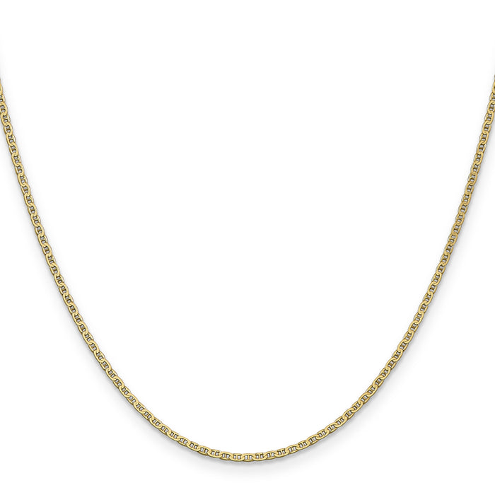 14k 1.5mm Lightweight Flat Anchor Link Pendant Chain-PEN50-24