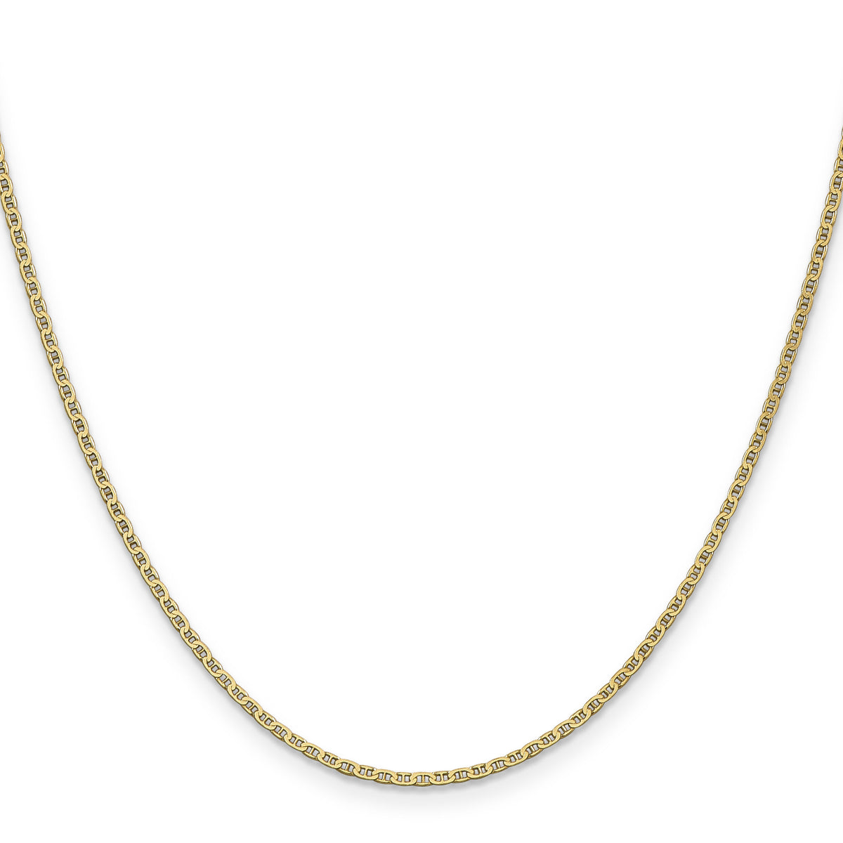 14k 1.5mm Lightweight Flat Anchor Link Pendant Chain-PEN50-16