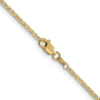14k 1.5mm Lightweight Flat Anchor Link Pendant Chain-PEN50-16