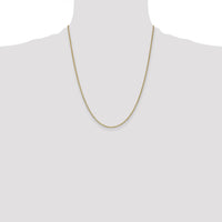 14k 1.5mm Lightweight Flat Anchor Link Pendant Chain-PEN50-22