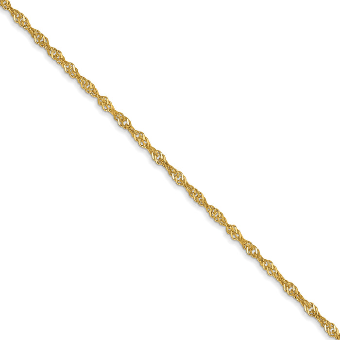 14k 1.4mm Singapore Chain (100 inch Spool)-PEN52-100