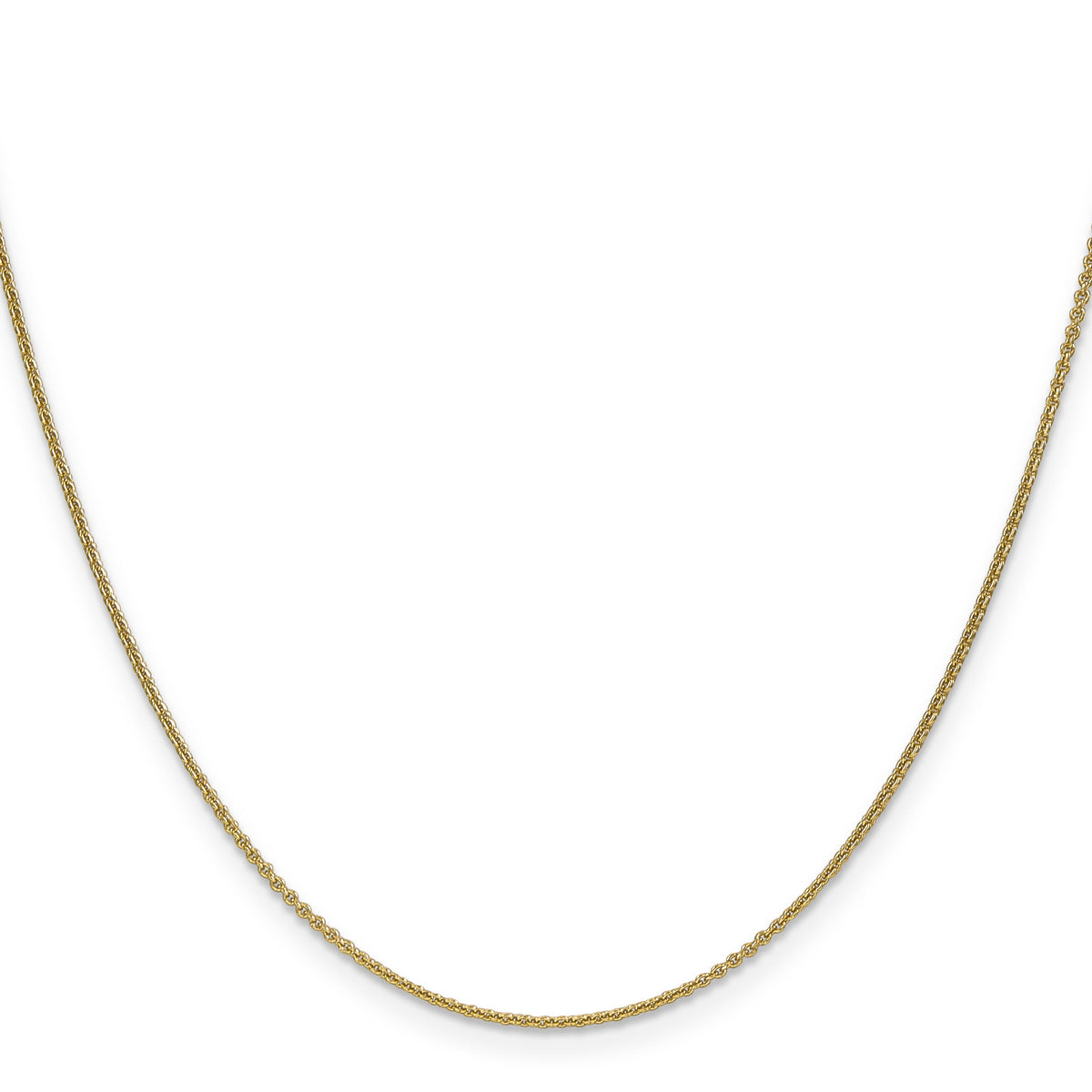 14k 1mm Round Open Link Cable Chain-PEN53-30